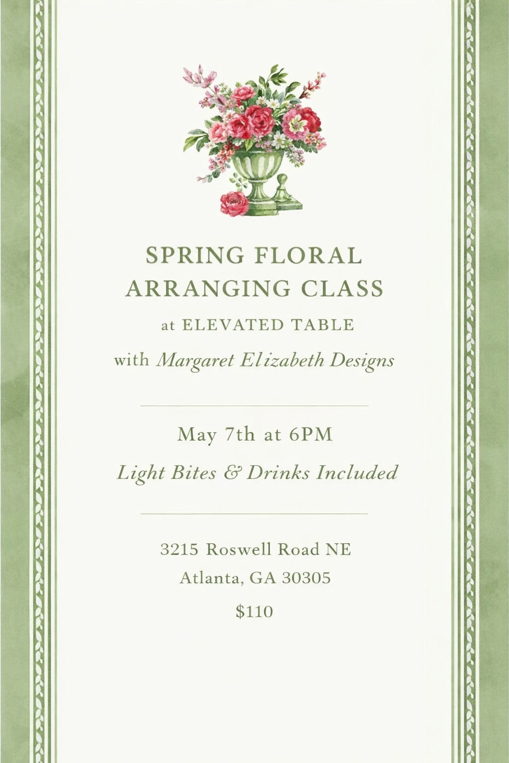 Spring Floral Arranging Class