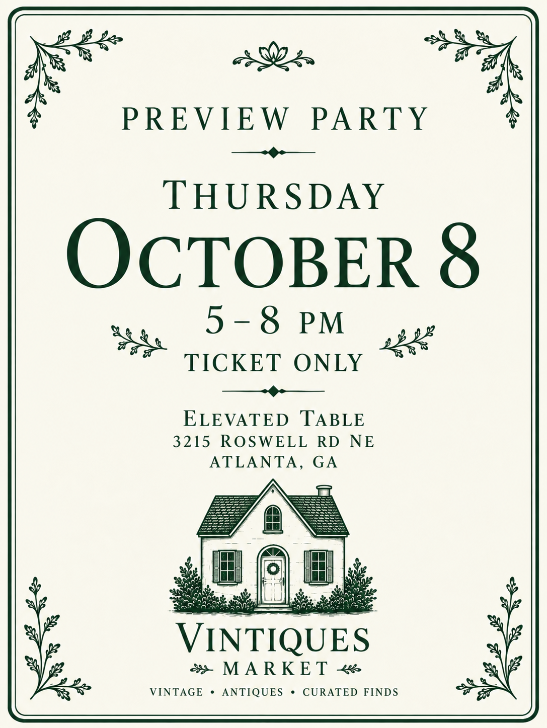 Vintiques Market Preview Party